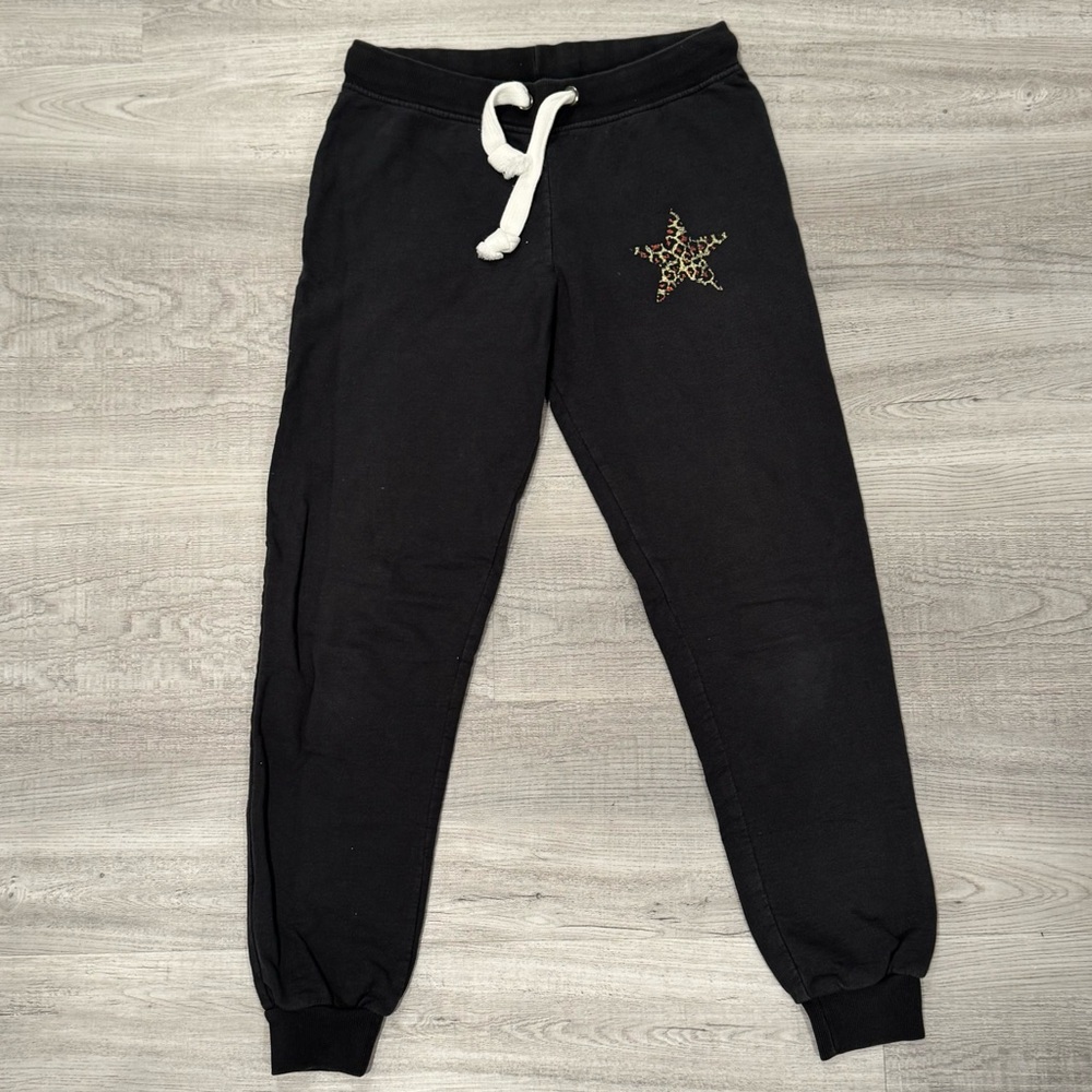 Prince Peter Collection Black Joggers with Star Patch